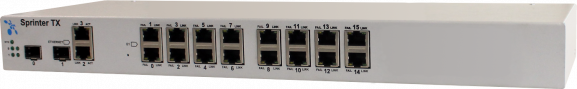Sprinter TX 20.16E1.2GE.CSFP.SFP.DC48AC220 (16 интерфейсов Е1, 2 интерфейса Gigabit Ethernet, интерфейс SFP/CSFP 1Gb, интерфейс SFP 1Gb, питание ~220В и -48В)
